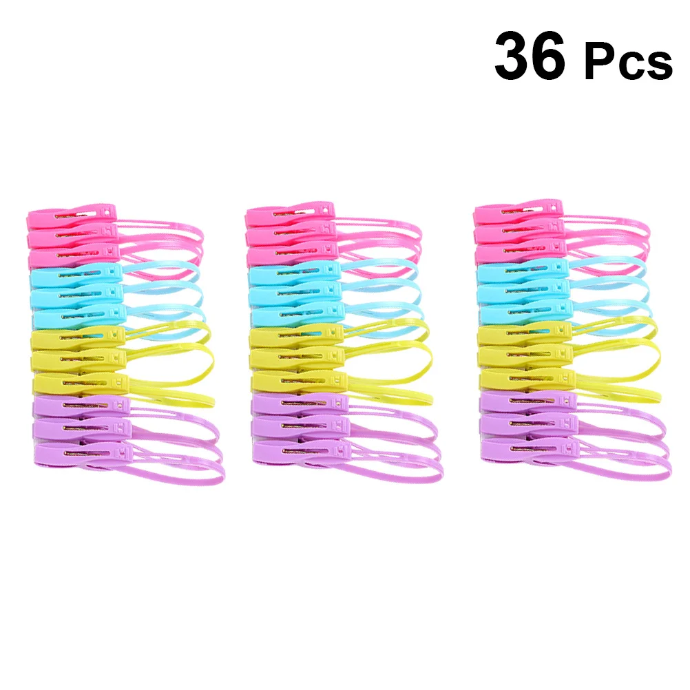 

36Pcs Clothes Pin Plastic Anti-Slip Clips for Windproof Drying Socks Underwear Bra Clothes Clothespin Sock Clips