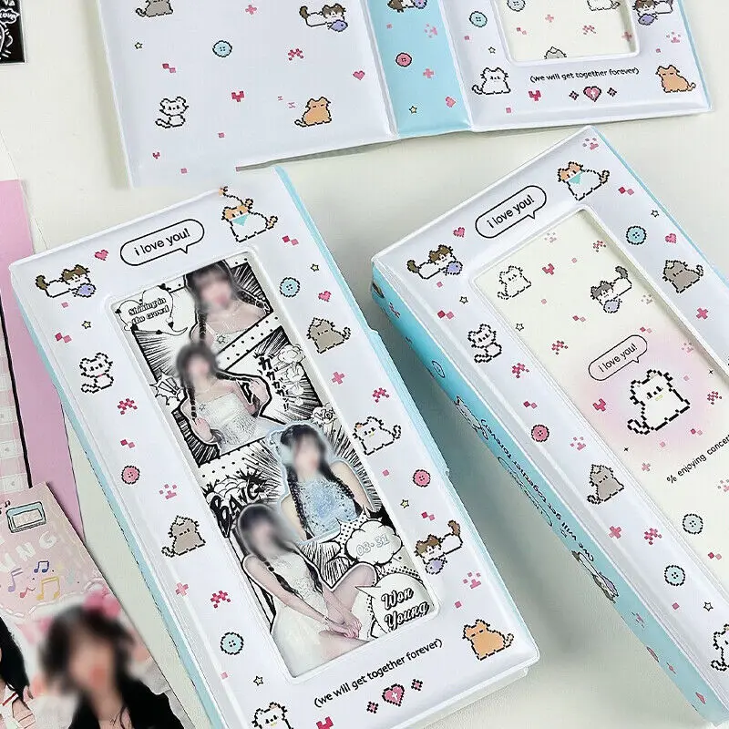 40 جيب ألبوم صور PVC معلومات كتيب الكتابة على الجدران جرو Photocard حامل بطاقة المعبود جمع كتاب لوازم الطلاب