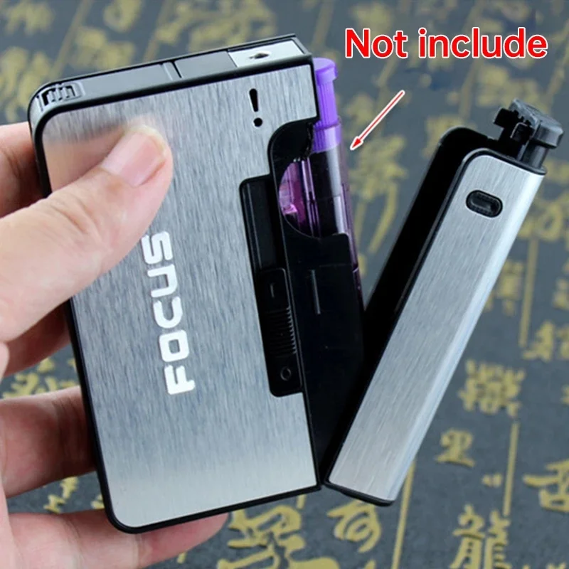 Portable Cigarette Box With Lighter, Tobacco Storage Box, Cigarette Holder And Other Lighter Storage Gadgets