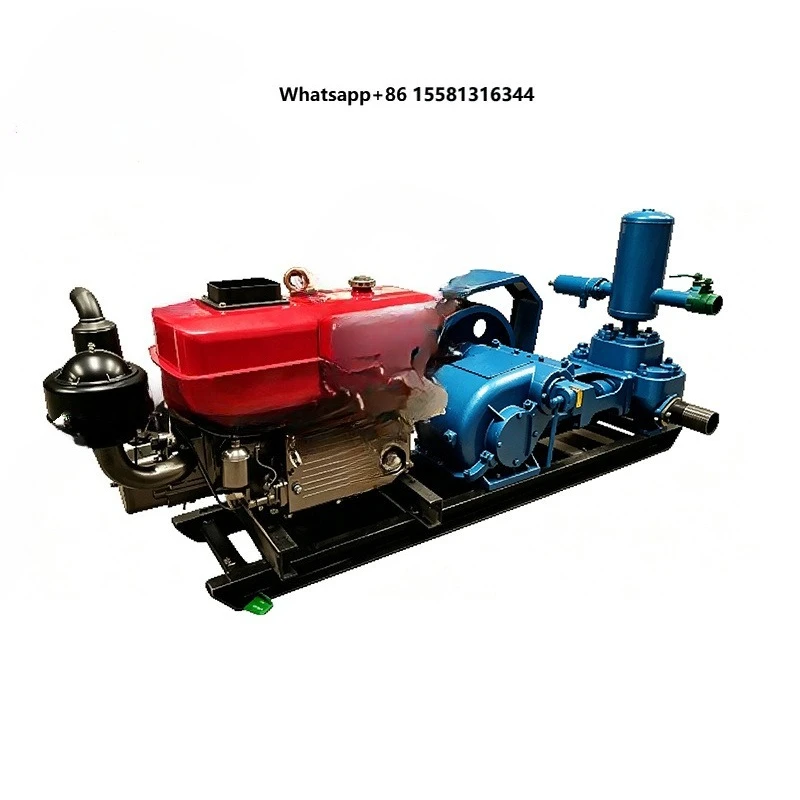 BW Series BW200 Mud Pump Horizontal High Flow Mud Circulation Pump for Water Well Drilling Mining Exploration