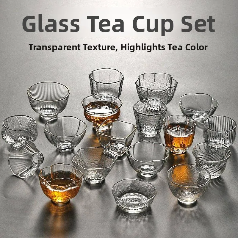 

Thickened Small Tea Cup High Borosilicate Glass Transparent Drinking Cup Home Use Wine Cup Various Styles Available