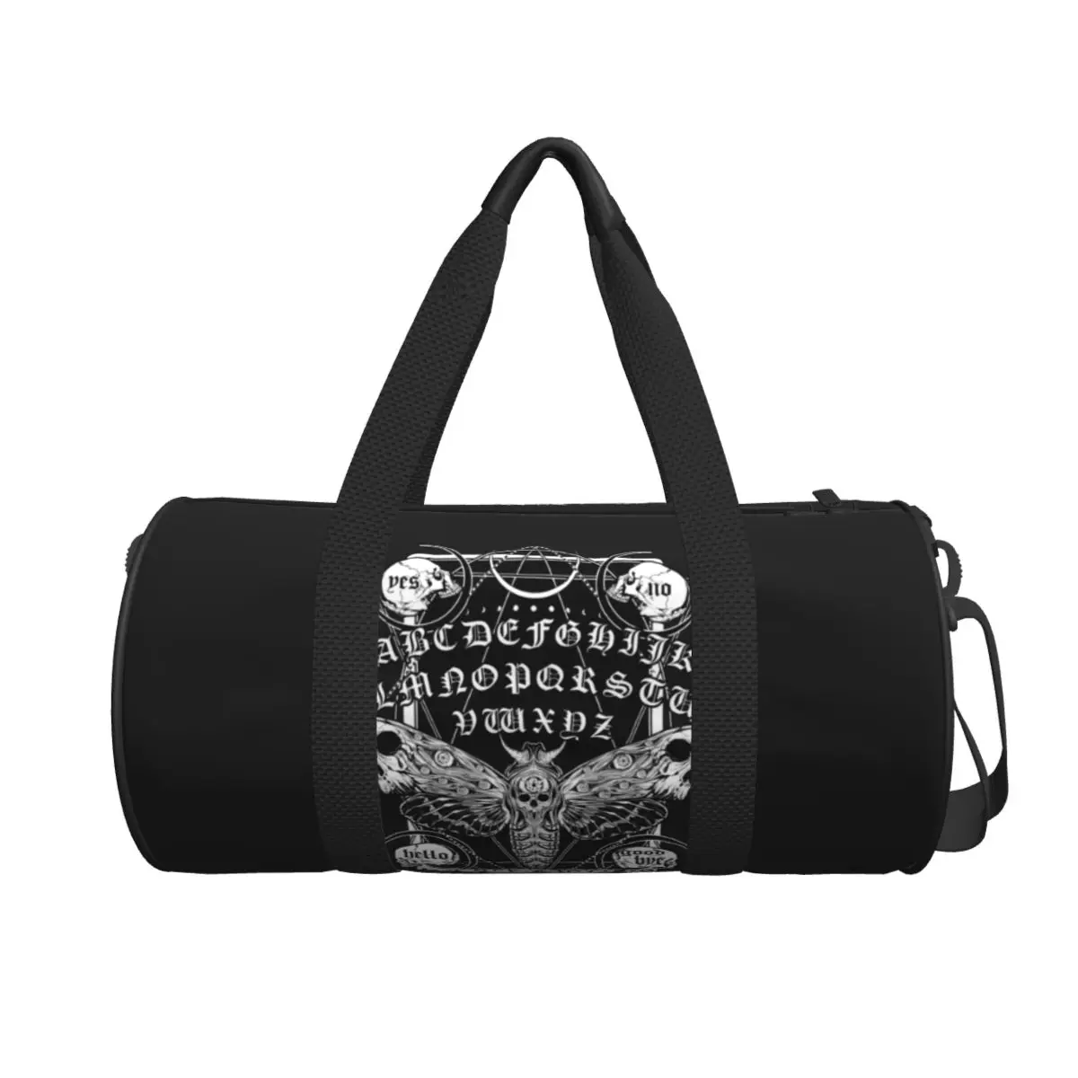 

Gothic Death Moth Travel Bag Spirit Skull Board Training Gym Bag Men Women Large Capacity Cute Sports Fitness Handbags