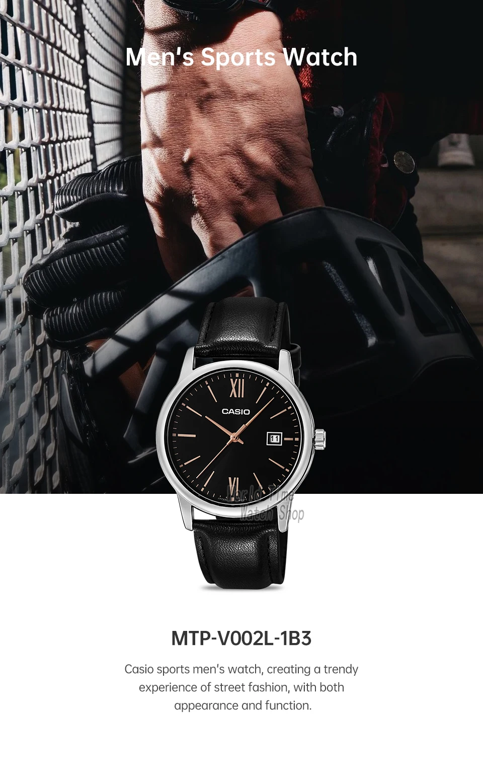 Casio Herrenuhr im Business-Casual-Stil MTP-V002L Serie Einfache Wasserdichte Uhr – Detail 9