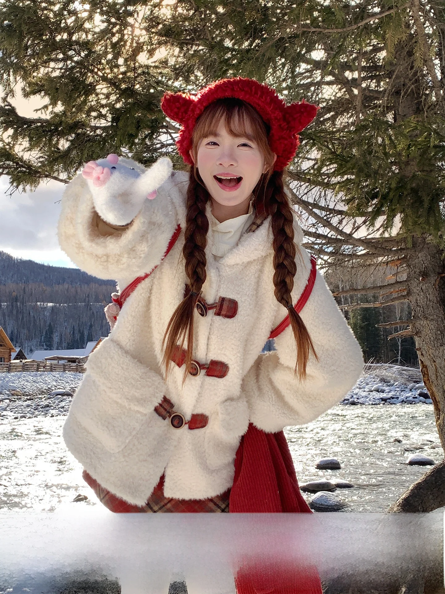 

Пальто Sinsingirl Sweet Sle Thiened из овечьей шерсти на пуговицах, верхняя одежда, зимнее пальто, женское, свободного кроя, длинное пальто-свитер