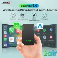 CarlinKit 5,0 CarPlay Android Auto adaptador inalámbrico Dongle portátil para Radio de coche OEM con CarPlay con cable/Android Auto