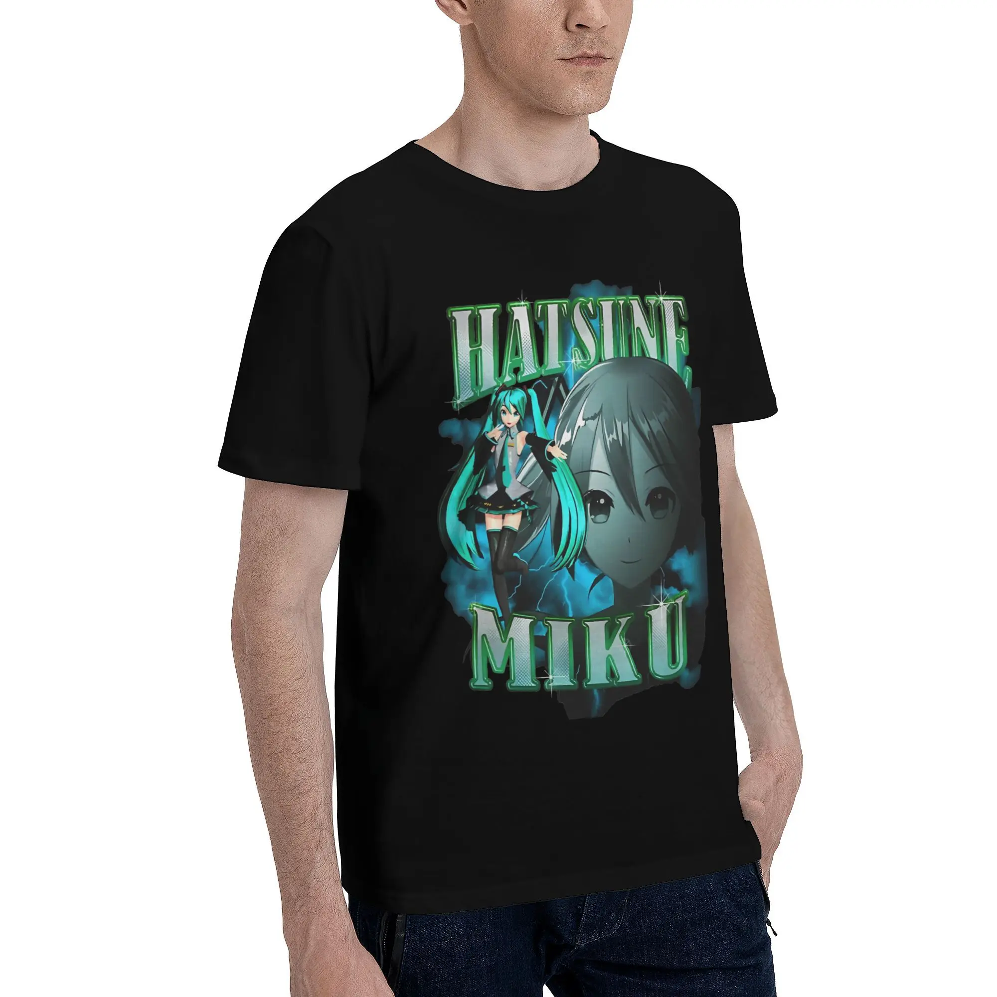 Mikued Tee Shirt for Men Women Graphic T Shirts Japanese Harajuku Cotton Clothing DM030