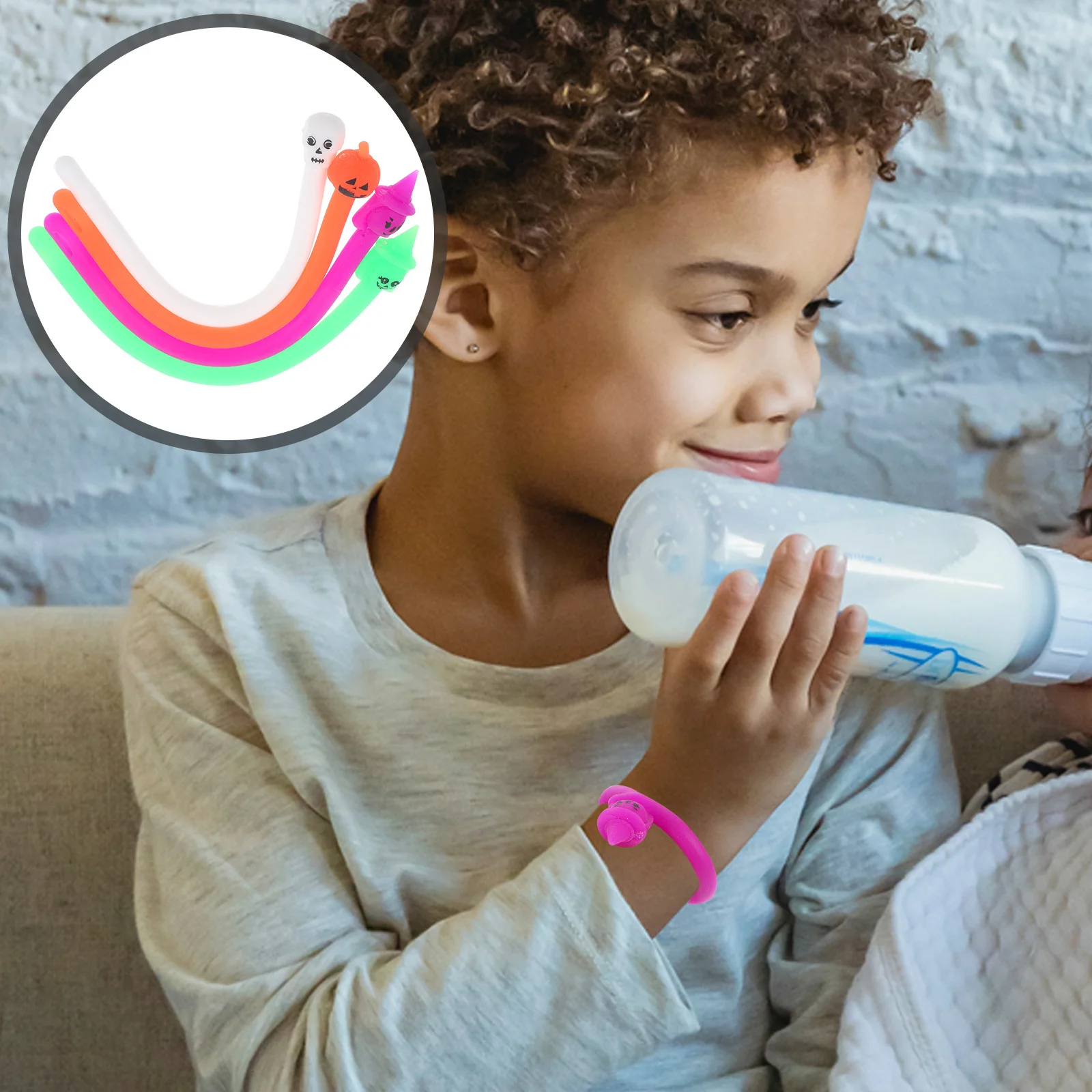 เส้นยืดหยุ่น 20 ชิ้น ของเล่นคลายเครียด บรรเทาความเครียด ของเล่นสำหรับสำนักงาน สนุก คลายเครียด