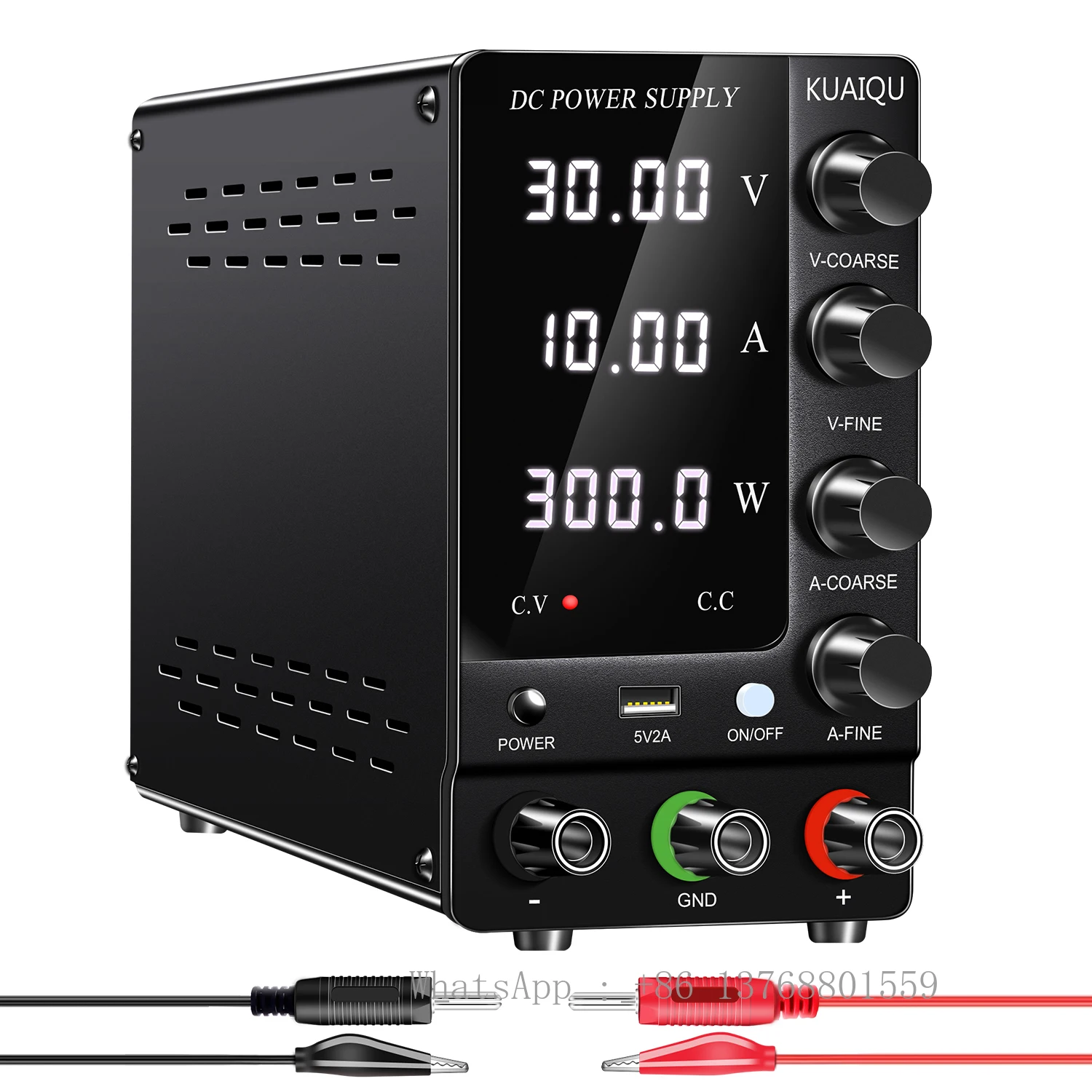 KUAIQU SPS-C3010 30v 10a 300W Variable Switching Dc Power Supply Adjustable 4 Digit Display With USB Interface For Lab Variable