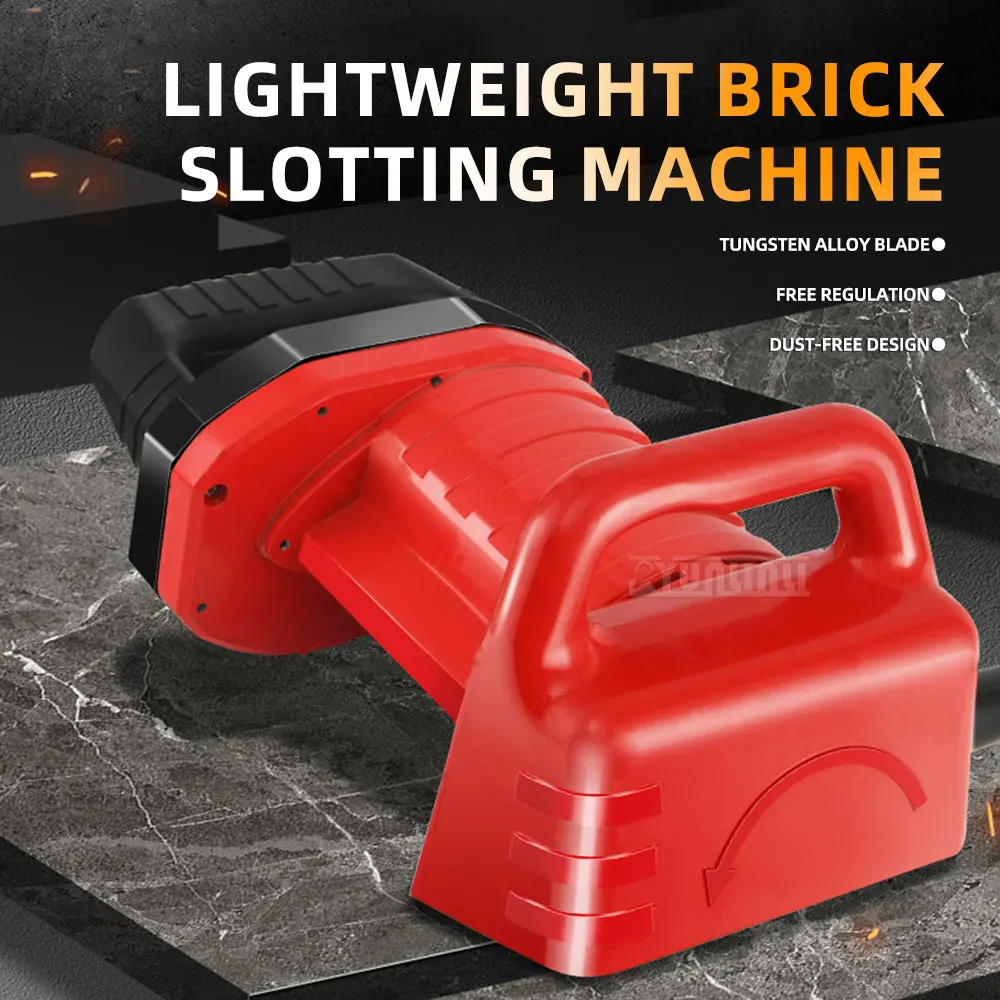 High-Power, Lightweight Brick Grooving Machine: One-Step Wall Forming, Dust-Free Grooving—The Ultimate Tank-Style Cutting Tool