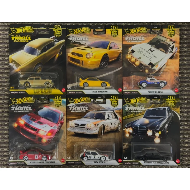 In Magazzino Hot Wheels FPY86 Thrill Scalatori Serise Benz Mitsubishi Pressofusione Modello Giocattoli Modello di Auto Collezione di Giocattoli A Sorpresa Auto