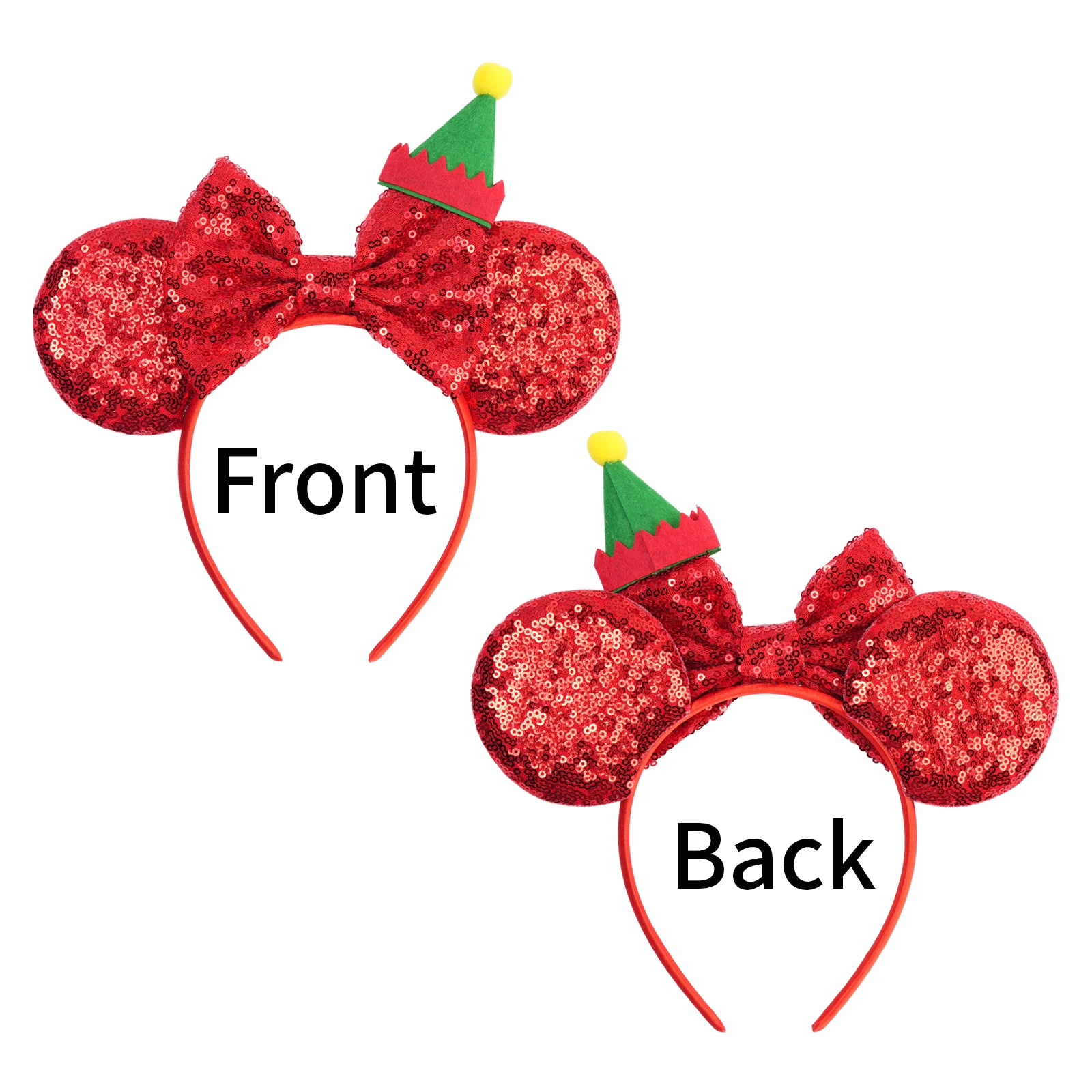 Merry Christmas Mickey Mouse Ears Headband Festival Carnival Party Hair Headwear For Baby Girls Women Headband Kids Accessories view 2
