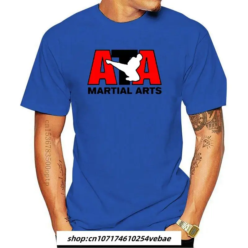 

New 2023 ATA Taekwondo Martials Arts Men White T-Shirt Size S to 3XL