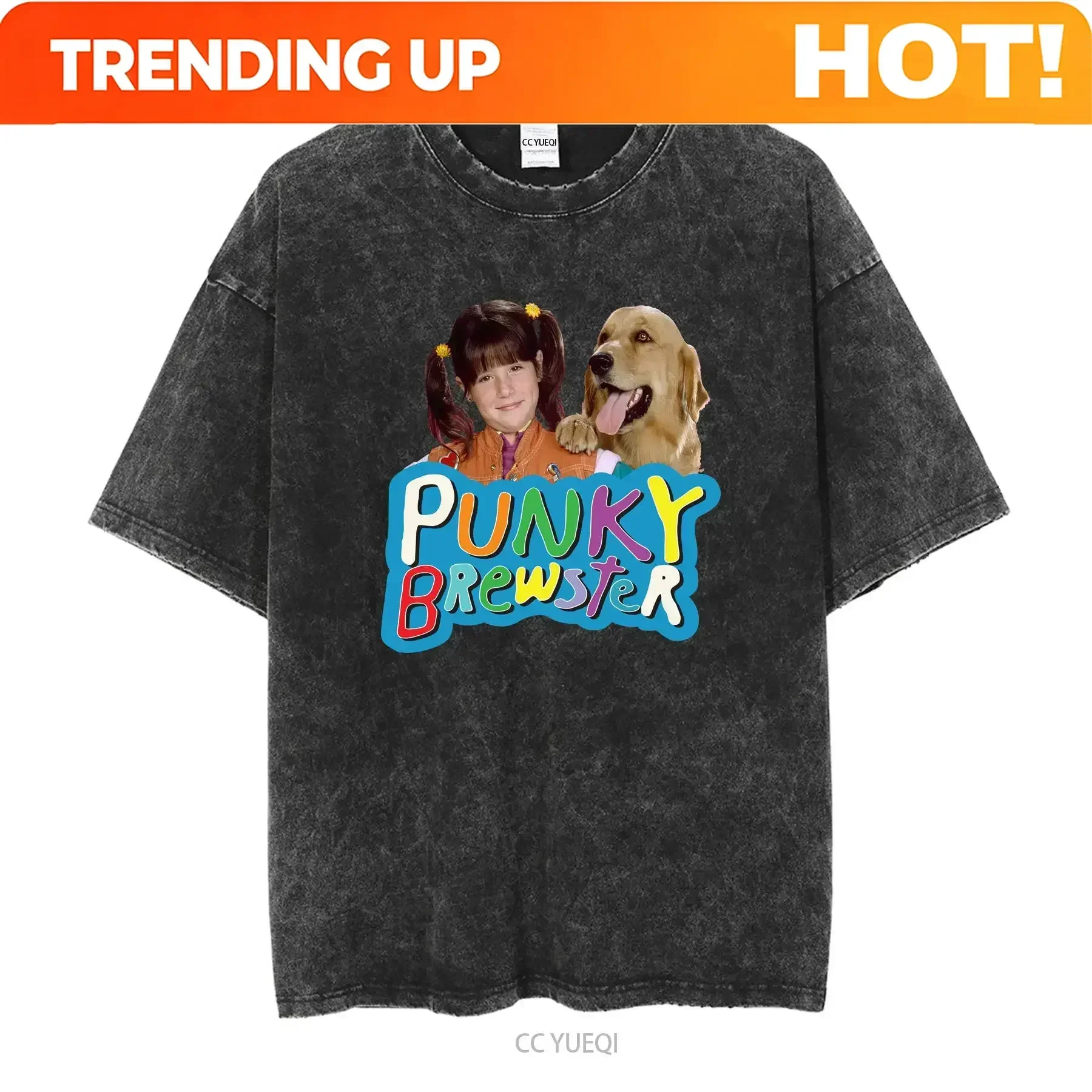 Customization Shirt Punky Brewster 80's Throwback Retro Old School Nostalgia T Shirt Vintage Washed Fashion Top For Everyday Wea