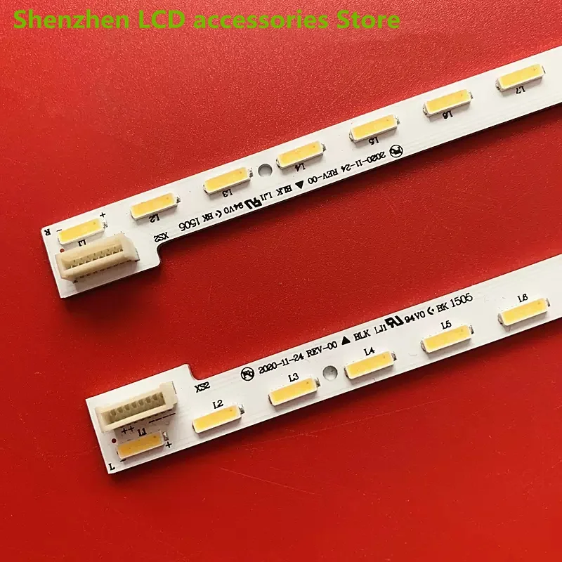 แถบไฟแบ็คไลท์ LED สำหรับ LED60X5680AF LED60X1800A บนทีวี Konka 60นิ้ว35019212ไฟ LED 660มม. 60ดวง