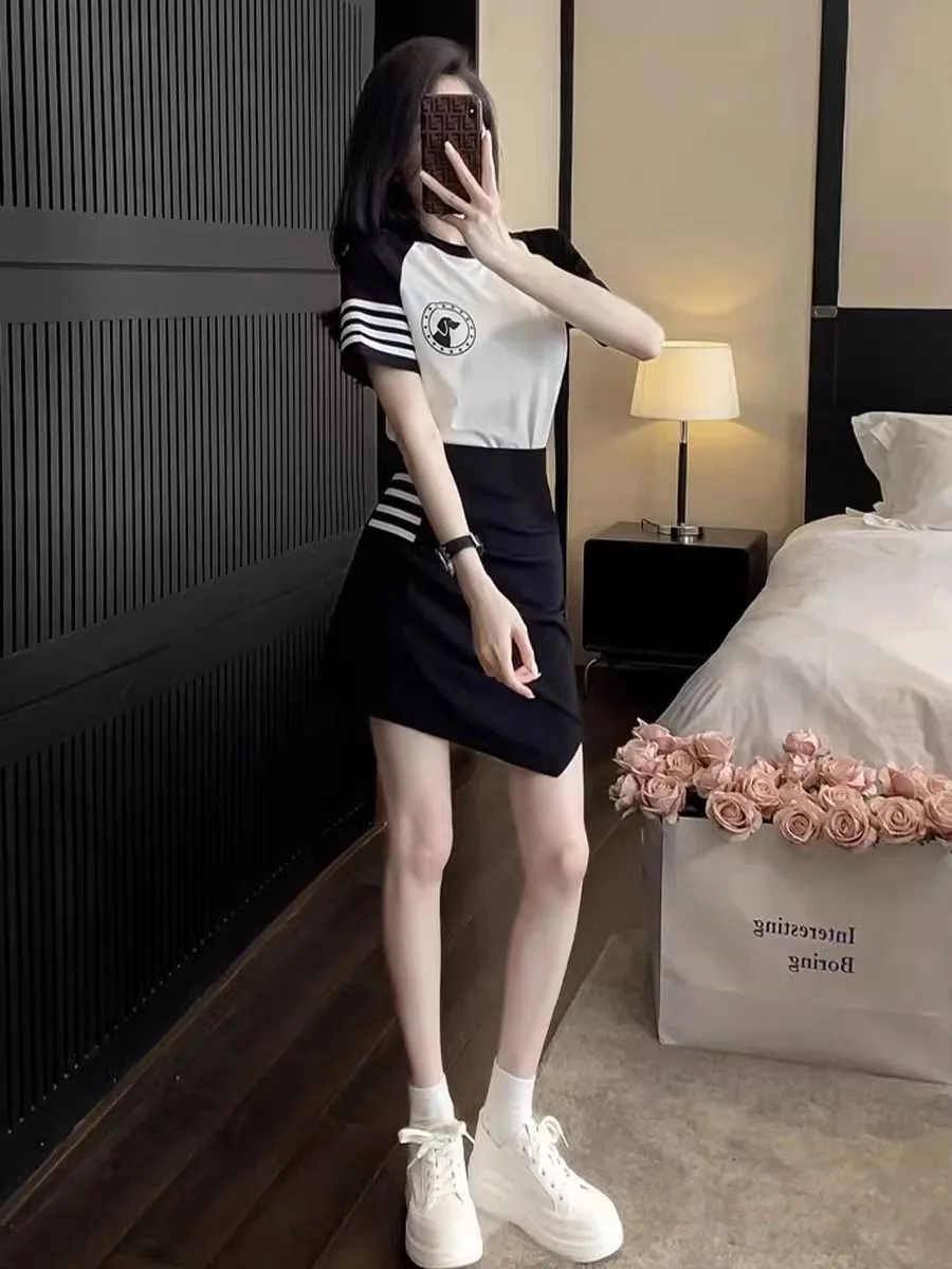 

Женская летняя одежда для гольфа 여골복 복 2024, высококачественные модные костюмы для гольфа, новый комплект из двух предметов, женская одежда для гольфа, Повседневная футболка