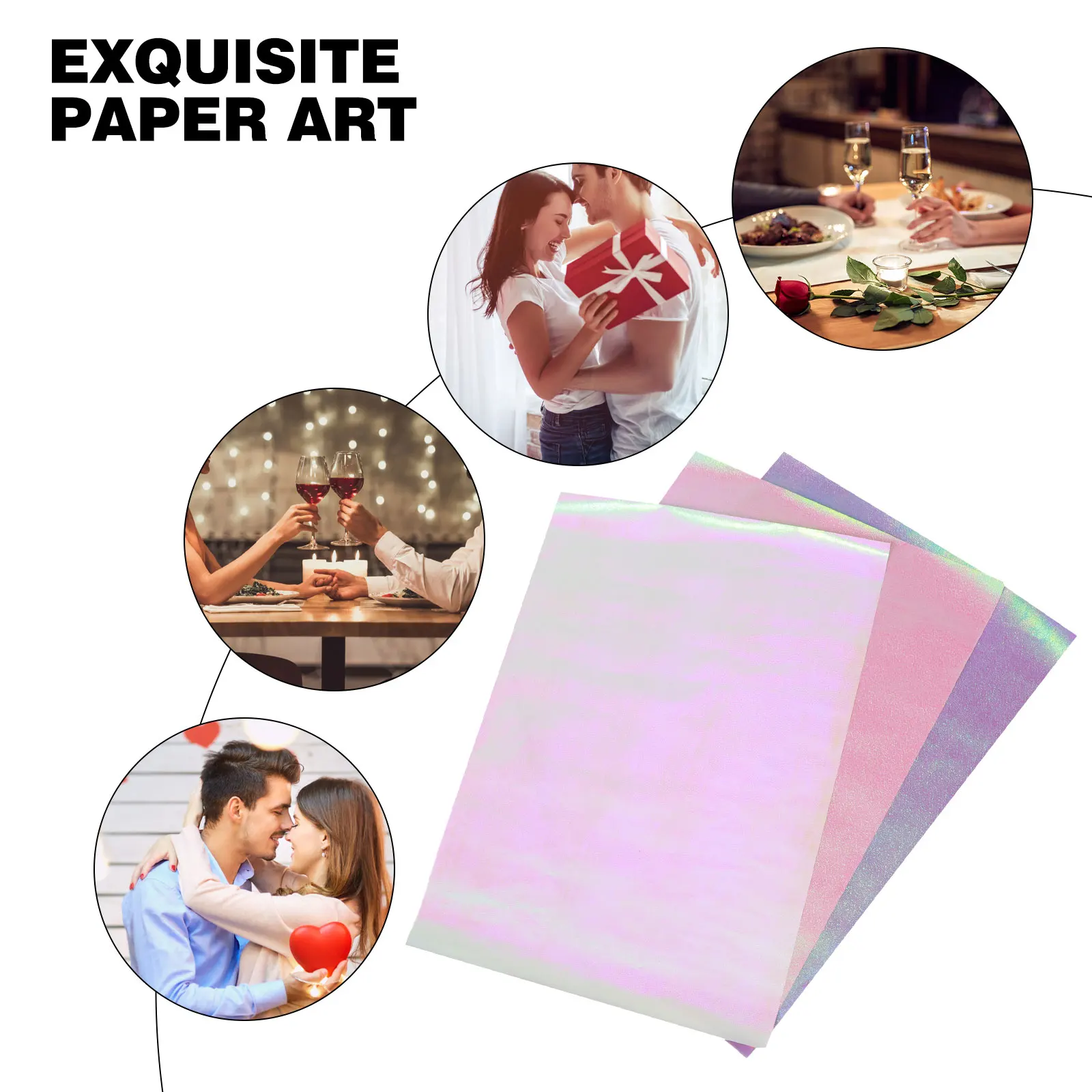 

6 Dusting Wrapper Holiday Gift Wrapping Paper Flower Packing Stylish Waterproof Decorative Paper Eco Friendly Sturdy Art