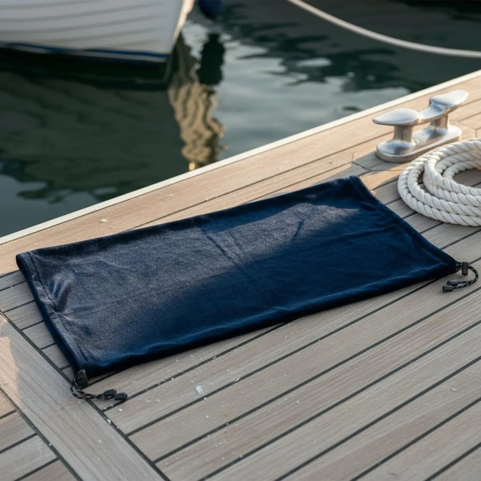 Yacht Bumper Sock Easy to Clean Boat Bumper Cover Drawstring Bumper Protector Resistant Boating Accessory Soft Material