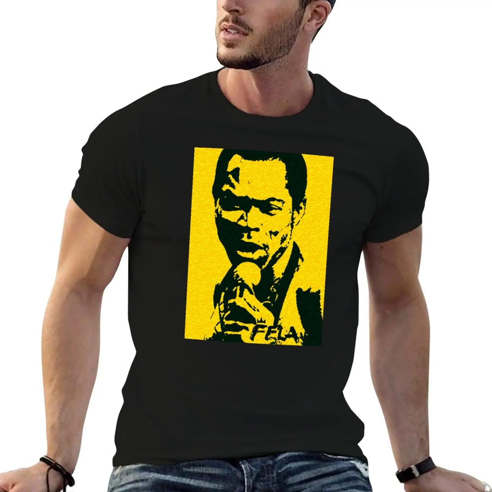 

King of Afrobeats Fela T-Shirt man t shirt heavy cotton man t shirt summer cotton t shirts high quality T-Shirt