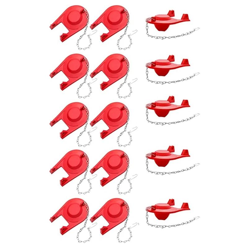 

15Pcs Toilet Flapper Replacement Kit Universal Toilet Plug Flapper With Chain For 2 Inch Flush Valves, Water Saving