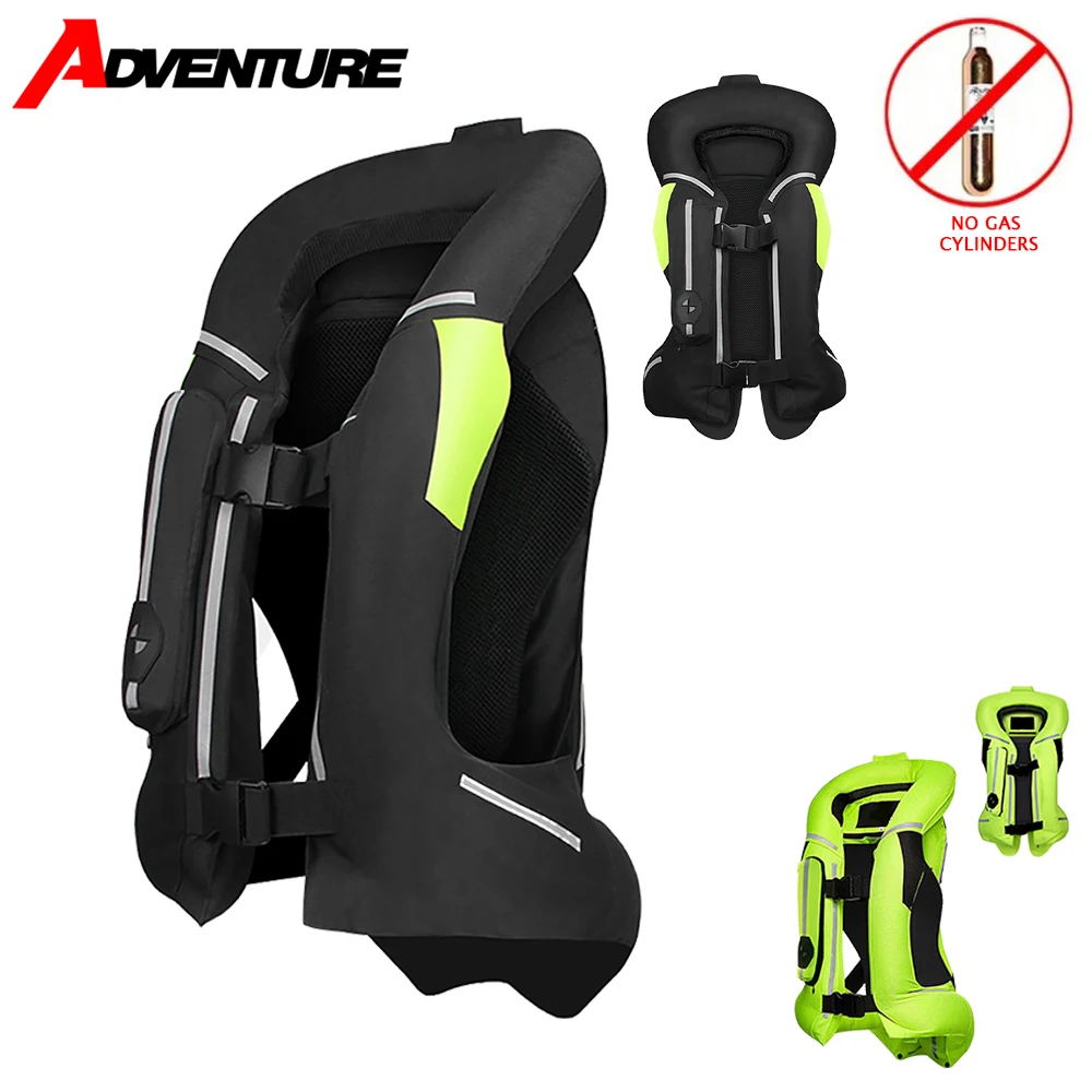 Chaleco reflectante con Airbag para motocicleta, nueva chaqueta protectora anticaída para motocicleta, chaleco Airbag para montar en todas las estaciones, S-3XL