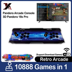 10888 in 1 Pandora Arcade Console  Box 18S Pro 3D Wi-Fi Retro Games Arcade Cabinet Bartop Video Game Machine N64 Tekken 5/6