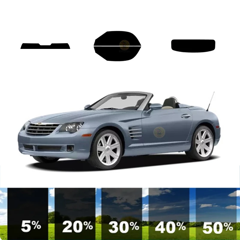 precut Removable Window Tint Film For Car 100% UVR Heat Insulation Carbon ﻿For CHRYSLER CROSSFIRE 2 DR CONVERTIBLE 2004-2008