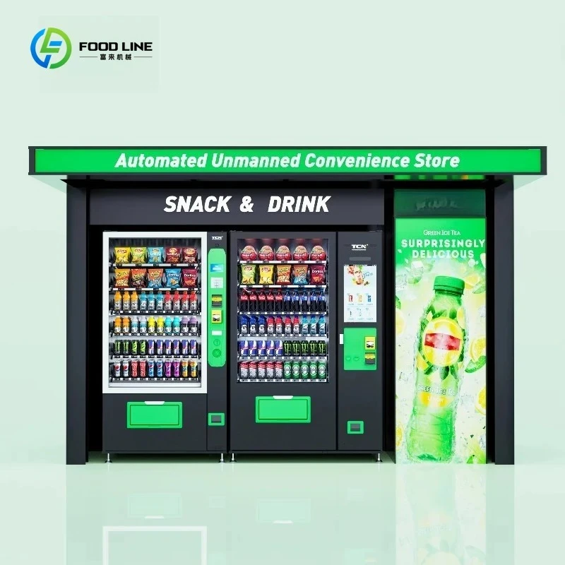 

Europe Unmanned Convenience Store Vending Machine Snacks Drinks Combo Vending Machine