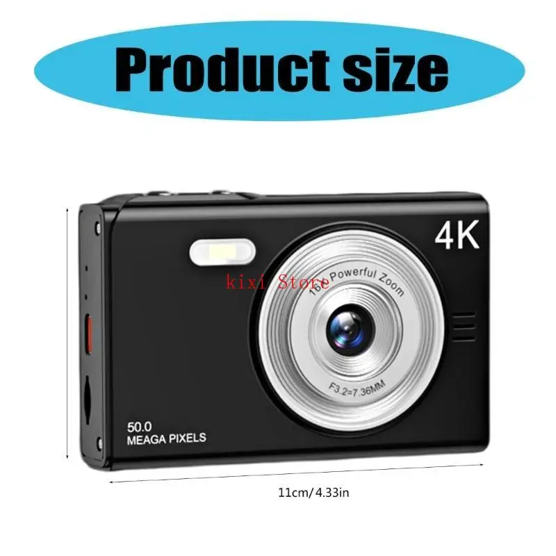  Kids Camera 48MP 1080P 2 Lens with 32GB Card Support Camera