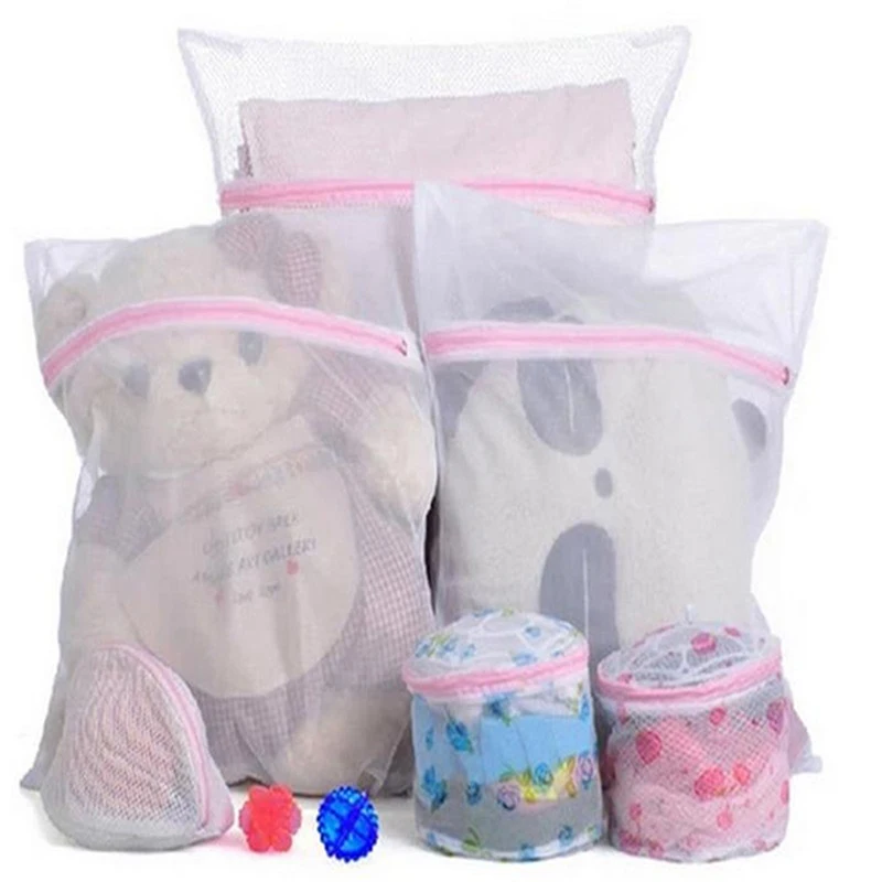 Bolsas de lavandería de malla con cremallera, 1-3 unidades, protectores para lencería, sujetadores, calcetines, ropa interior y prendas delicadas, red de lavado