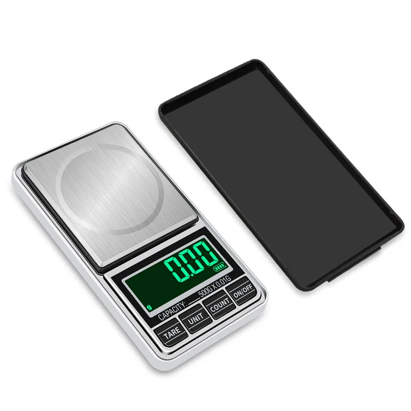 20pcs Usb Plug-in Portable Jewelry Scale Electronic Scale 0.01g Palm Pocket Scale Household Platform Scale