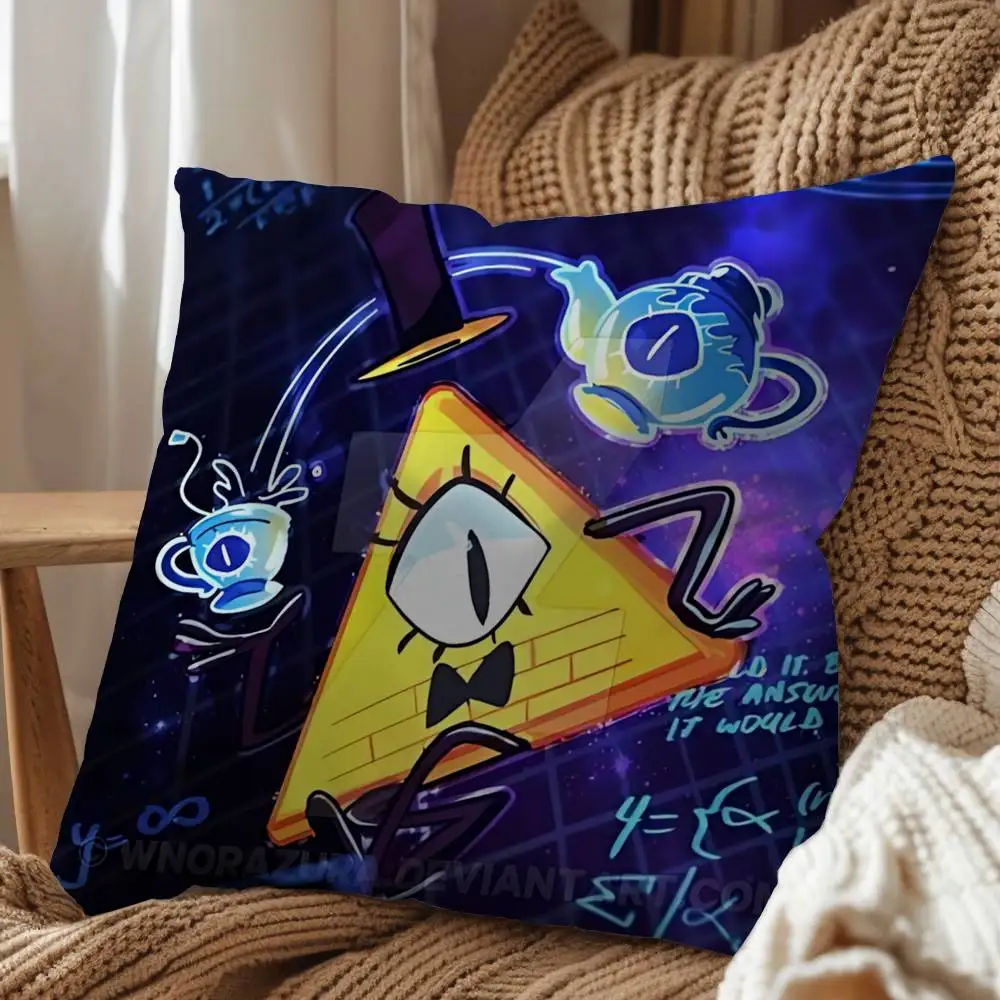 Bill Cipher Stanford Gravity Falls day gift Pillow Case Living Room Sofa Cushion Cover Suitable For Home Bedroom Room custom