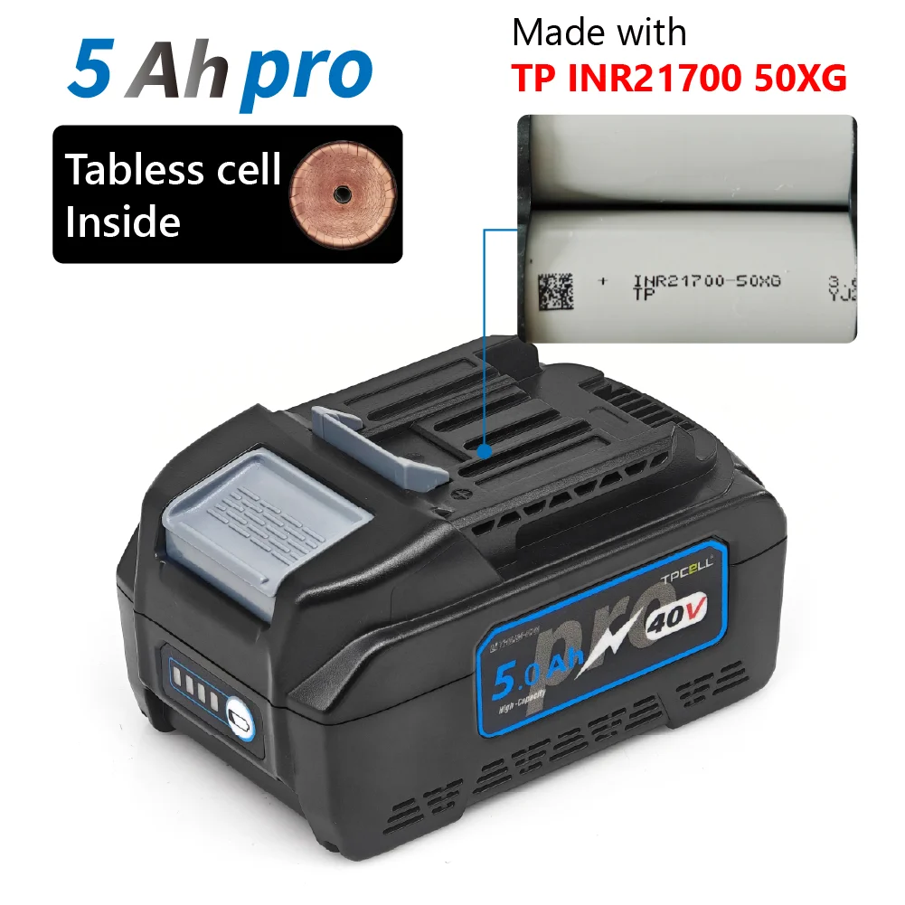 TPCELL 40V 4Ah/5Ah For MAKITA  - Makita Power Tools Xgt review and price