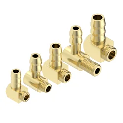 M4/M5/M6 Brass 90° Water Cooling Nozzle - L-Type Fuel Connector for RC Methanol/Gas-oline/Electric Boats