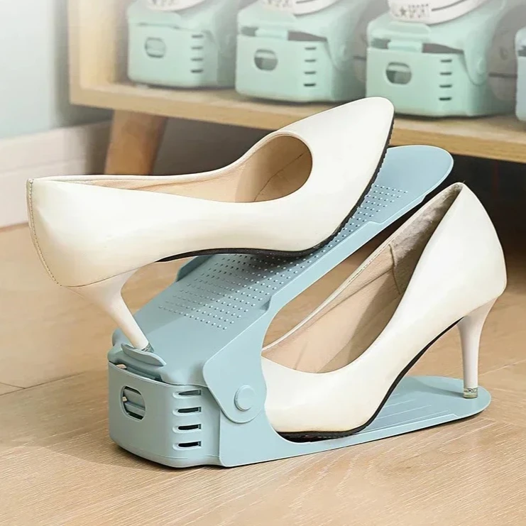 

Adjustable Shoes Rack Organizer Shoe Slot Space Saver Double-layer Shoe Rack Organization Shoes Storage Rack Shoe Box