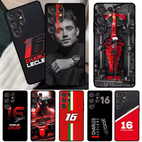 Charles Leclerc 16 F1 For Samsung Galaxy S23 S21 S22 Ultra Note 20 S8 S9 S10 Plus Note 10 Plus S20 FE Phone Cover