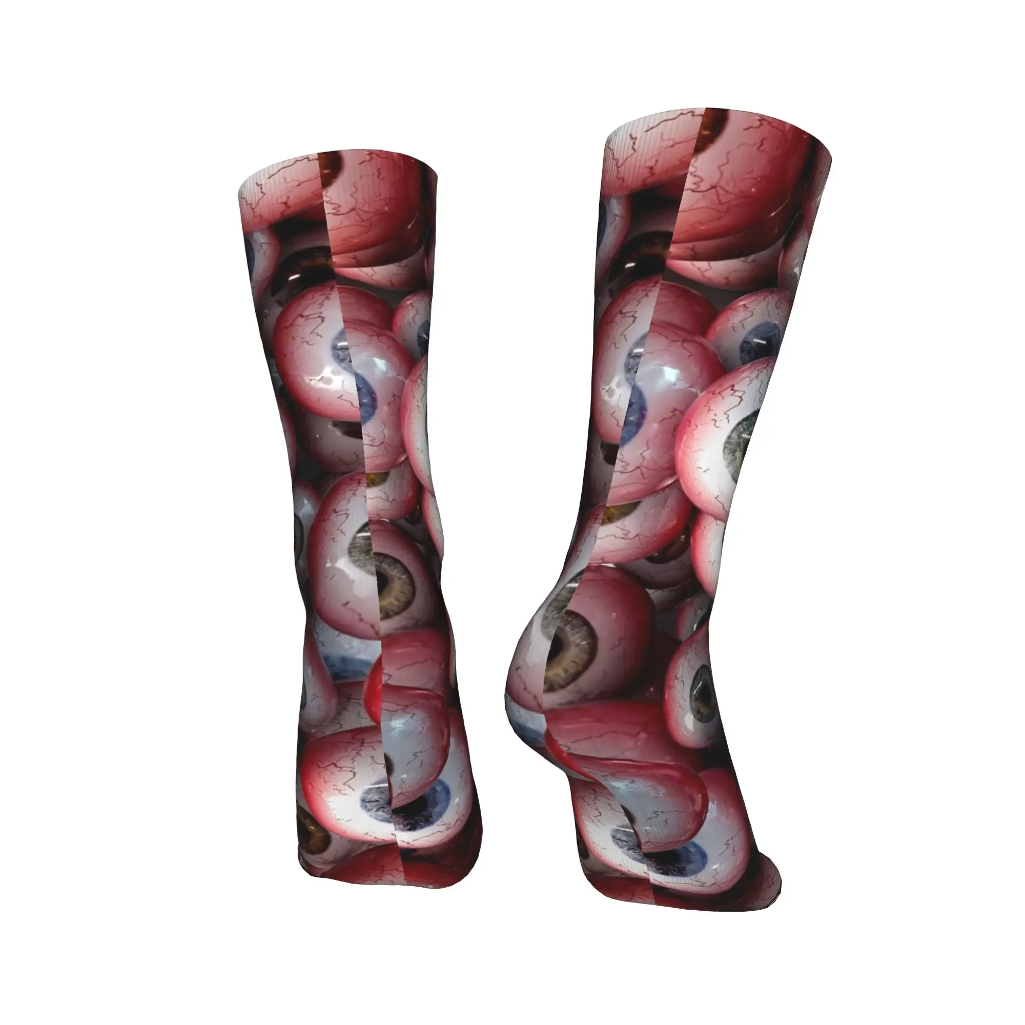 غريبة ومضحكة العين طباعة الجوارب الخريف جوارب Kawaii الرجال تنفس الجوارب تصميم سكيت عدم الانزلاق الجوارب