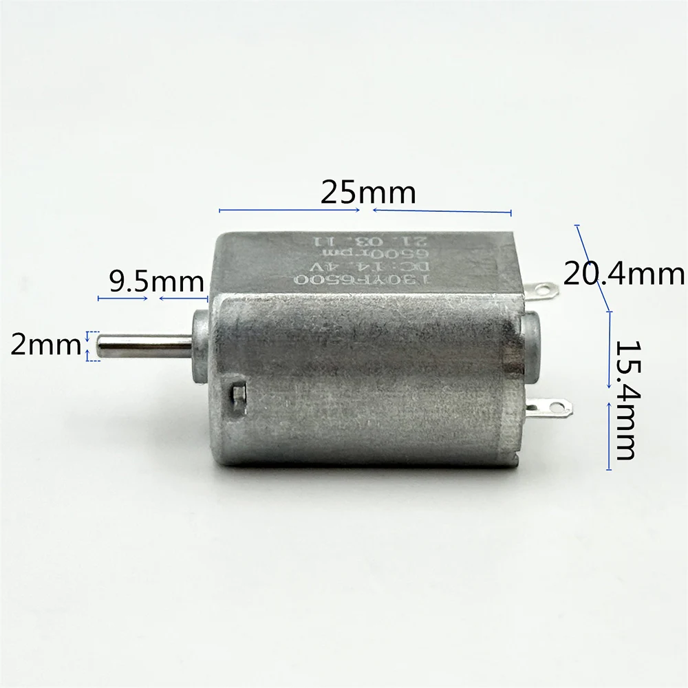 FK-130SH micro 130 motor de eixo único dc 9v 12v 14.4v 6500rpm alta velocidade mini 20mm motor elétrico hobby brinquedo carro barco trem diy