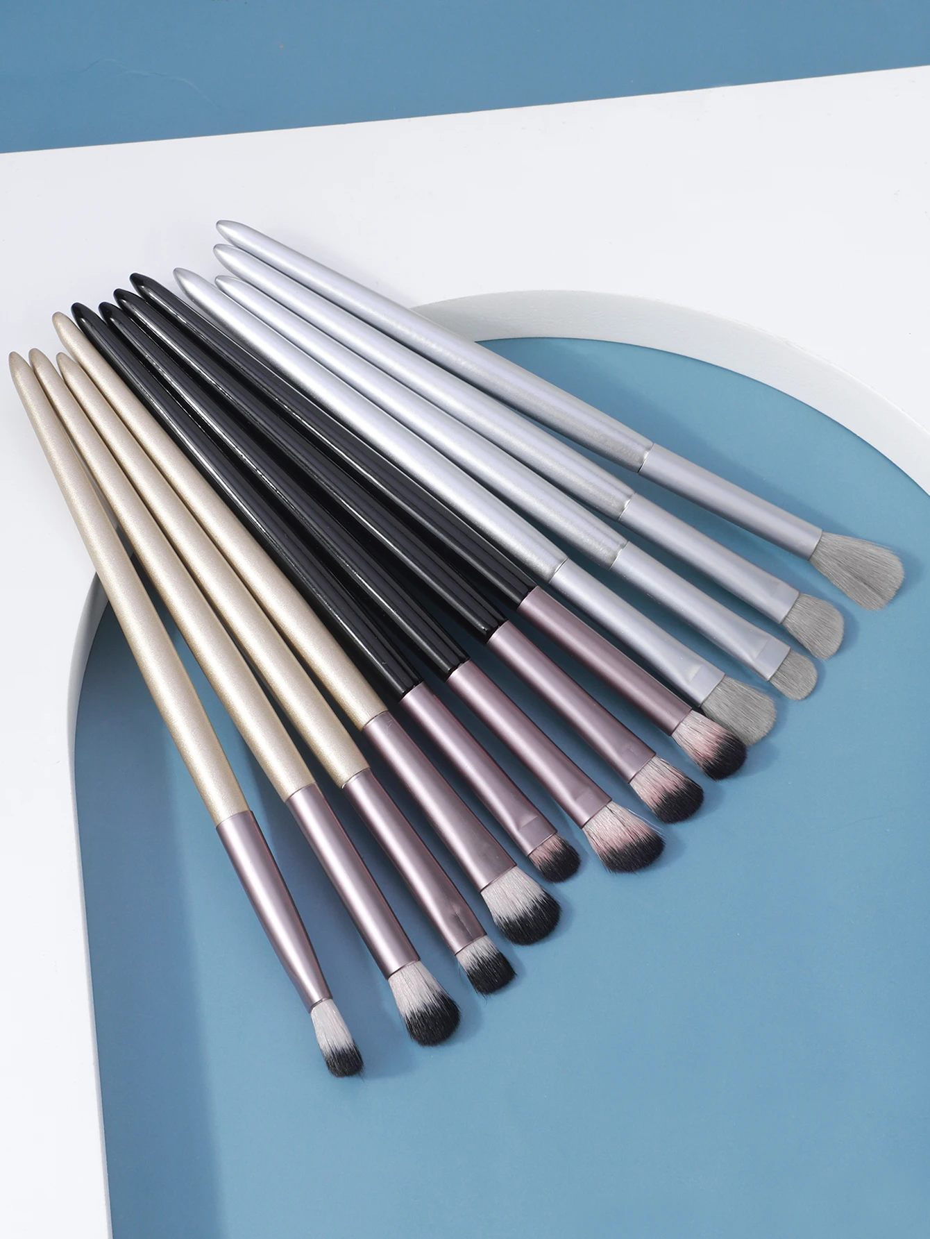 4 Uds pincel delineador de ojos pintura fina párpado de gusano de seda tumbado hasta vala lacrimal pincel para detalles de ojos especial para maquillaje