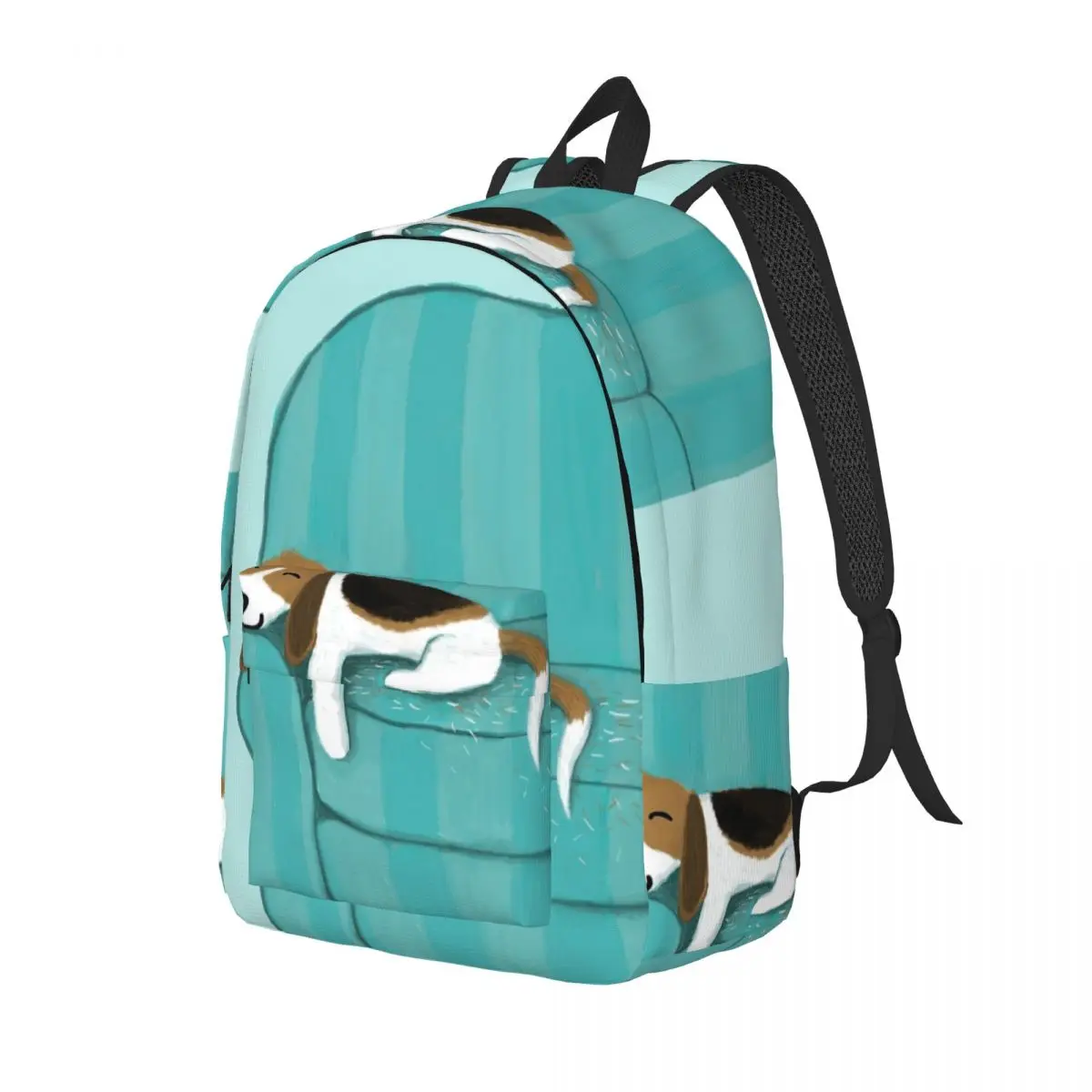 

Happy Couch Dog Cute Beagle Backpack Daypack Large Capacity Kids BookBag School Bag Shoulder Bags for Men Women