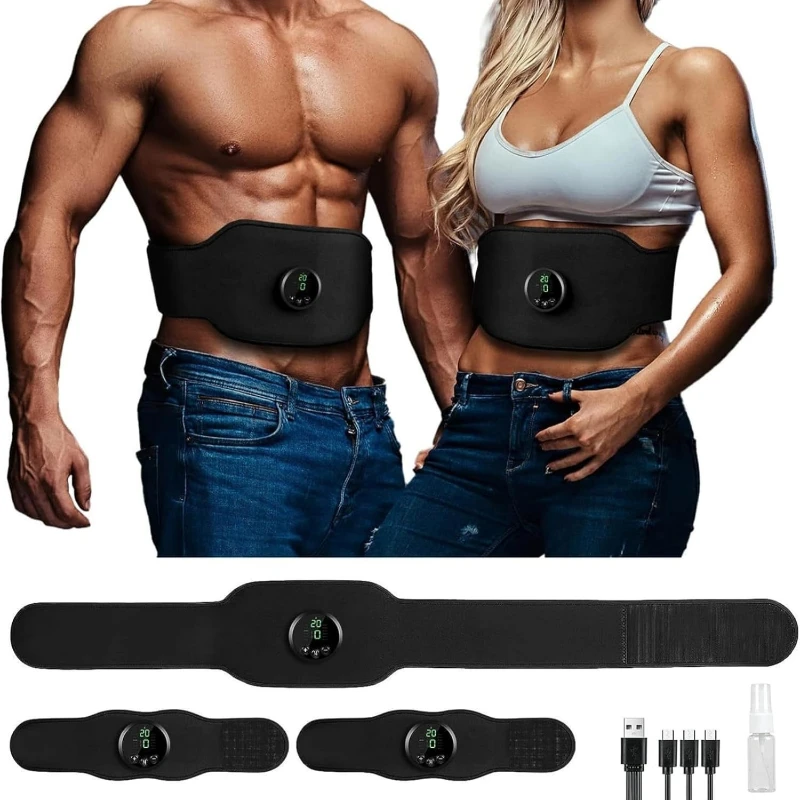 EMS Abs Patch Intelligent Fitness Device Lazy Shaping Waist Belt Set for Home Fitness Ems Fitness Equipment Body Building