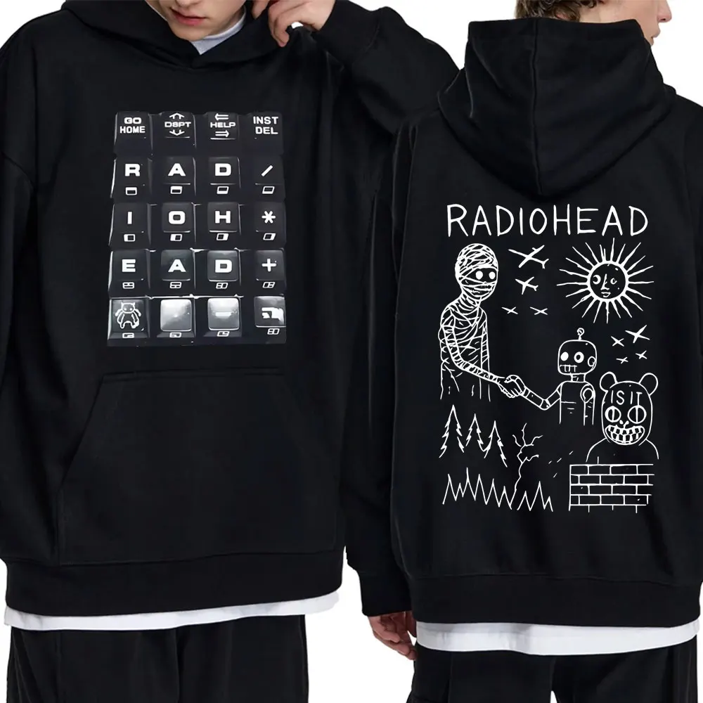 

Hot Sale Rock Band Radiohead 2025 Tour Hoodie Men Women Fashion Cartoon Hooded Sweatshirt Male Casual Vintage Pullover Hoodies