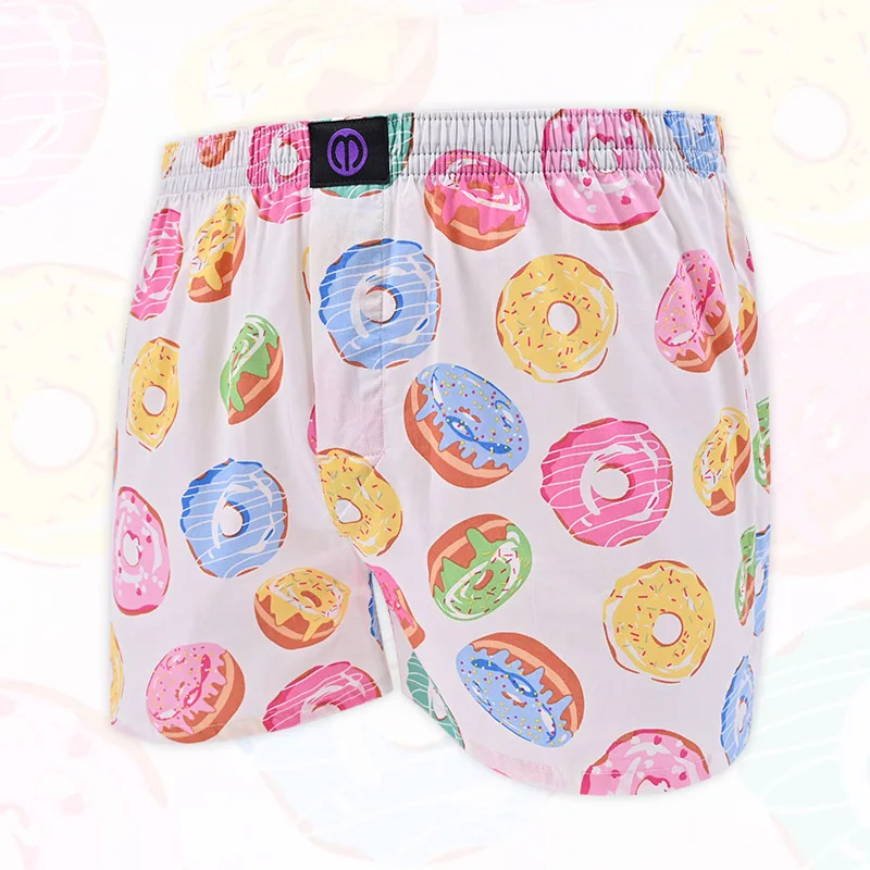 

Donuts Pure Cotton Underwear Pattern For Men And Women Pattern Comfortable Breathable Shorts For Home Leisure