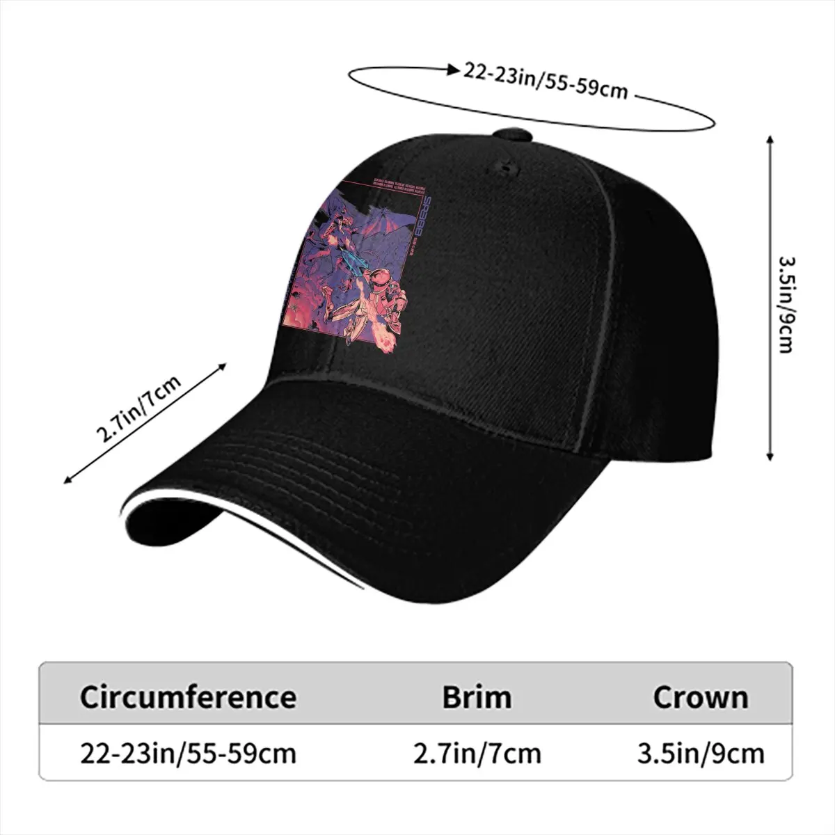 Pure Color Dad Hats Burning Aran Women's Hat Sun Visor Baseball Caps Super Metroid Peaked Cap