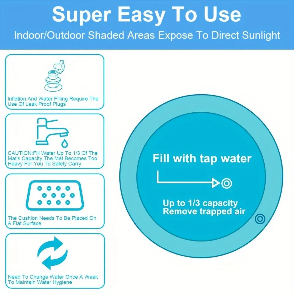 1pc Große Giraffe Aufblasbare PVC Baby Spielen Wasser Matte 90cm/35,43 zoll Kleinkind Pad Kinder Frühe Bildung aktivität Spielzeug Kissen