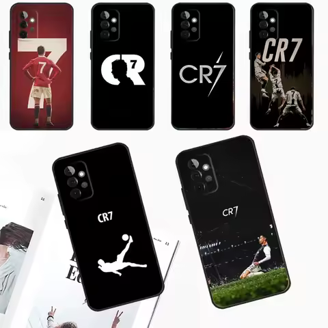 Football C-CR7 R-RonaldoS-S Phone Case For Samsung Galaxy A13,A21s,A22,A31,A32,A52,A53,A71,A80,A91 Soft Black Phone Cover