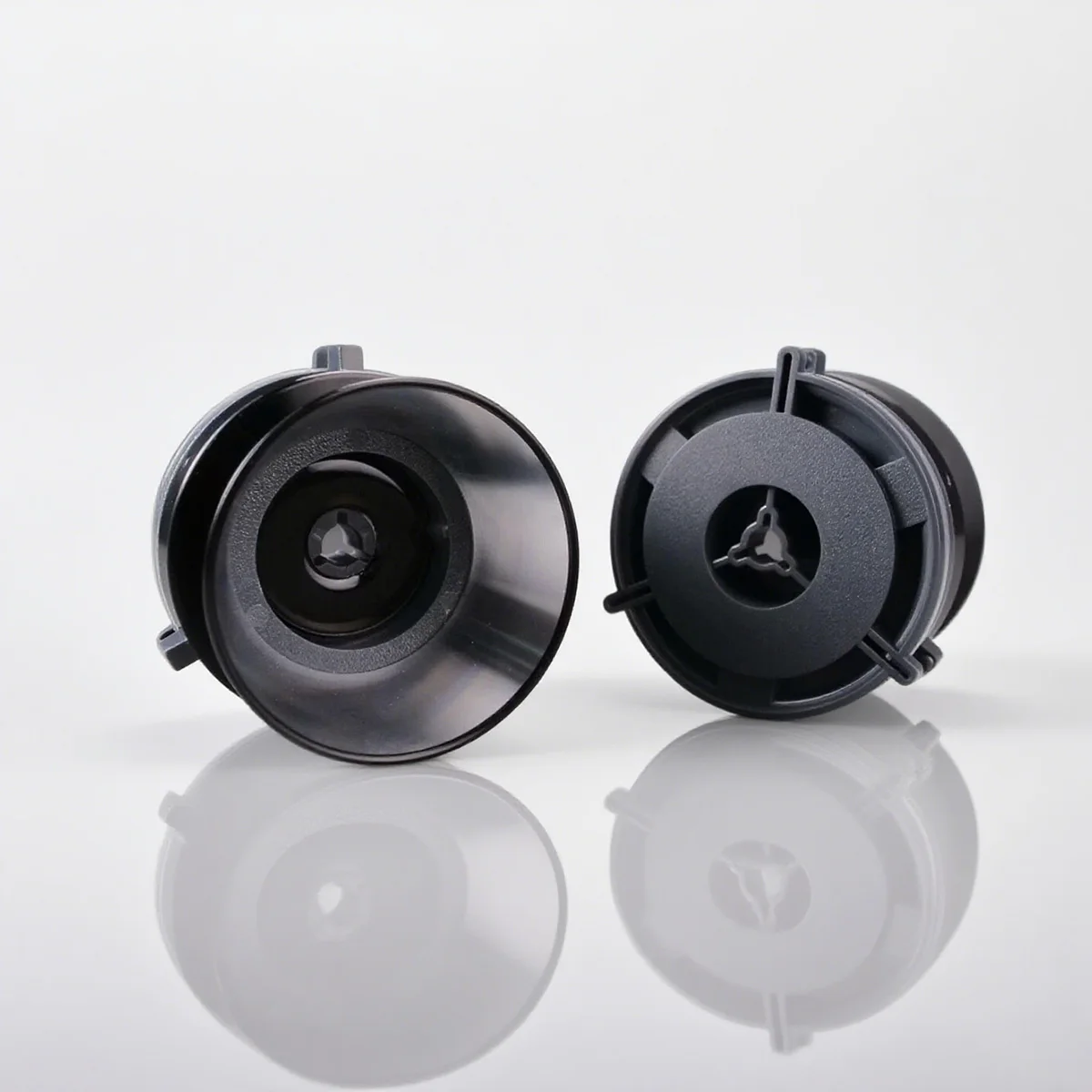 1 Para Standardowych Adapterów Piasty NAB 1/4" w Kolorze Srebrnym do Magnetofonów Szpulowych, Aluminiowe Kielichy — zdjęcie produktu 5