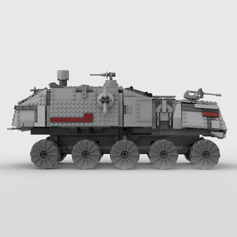 949pcs MOC Budget But Big Turbo Tank Havw A6 Juggernaut Space Battle Galaxy SciFi Model Building Blocks Castle Street Toy Gift view 4