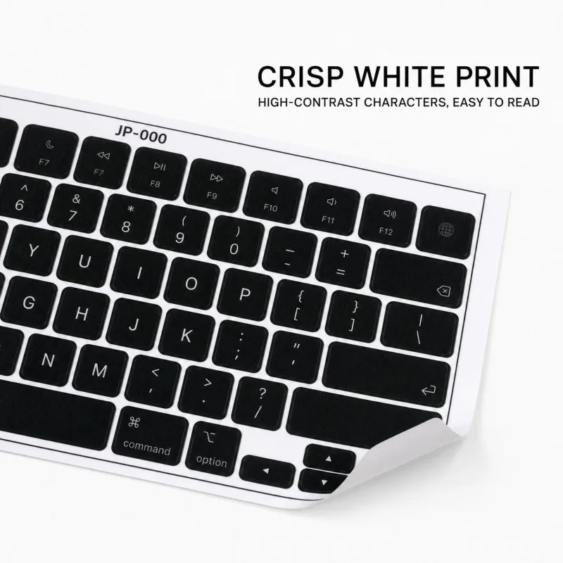 Us Qwerty Keyboard Transfer Stickers Key Decals for MacBook Anti‑Scratch Waterproof No Residue Pvc Labels