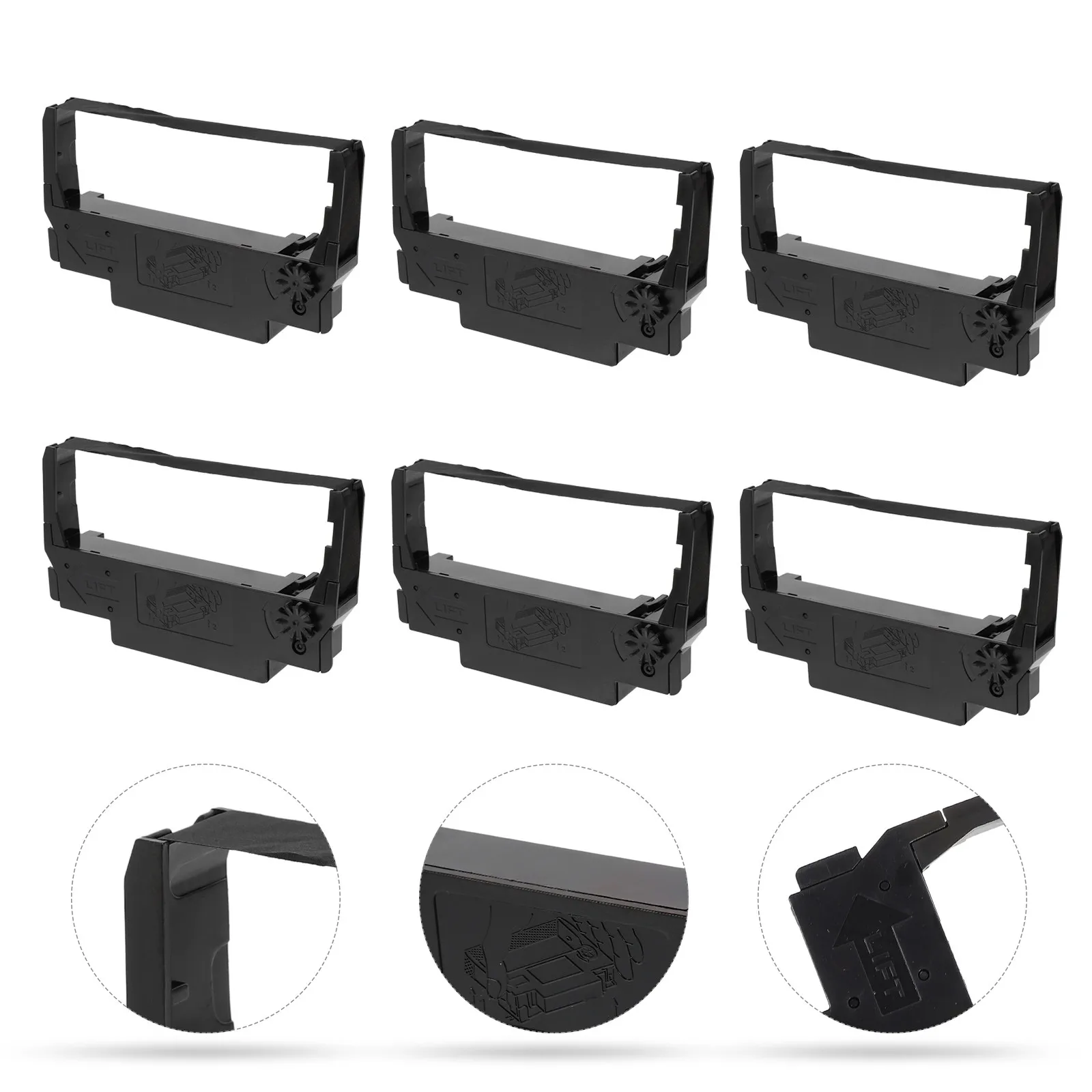 

10Pcs Cash Register Ink Ribbon Nylon Printer Replacement Cartridge High Quality Fade Resistant Printing Printer Ribbon