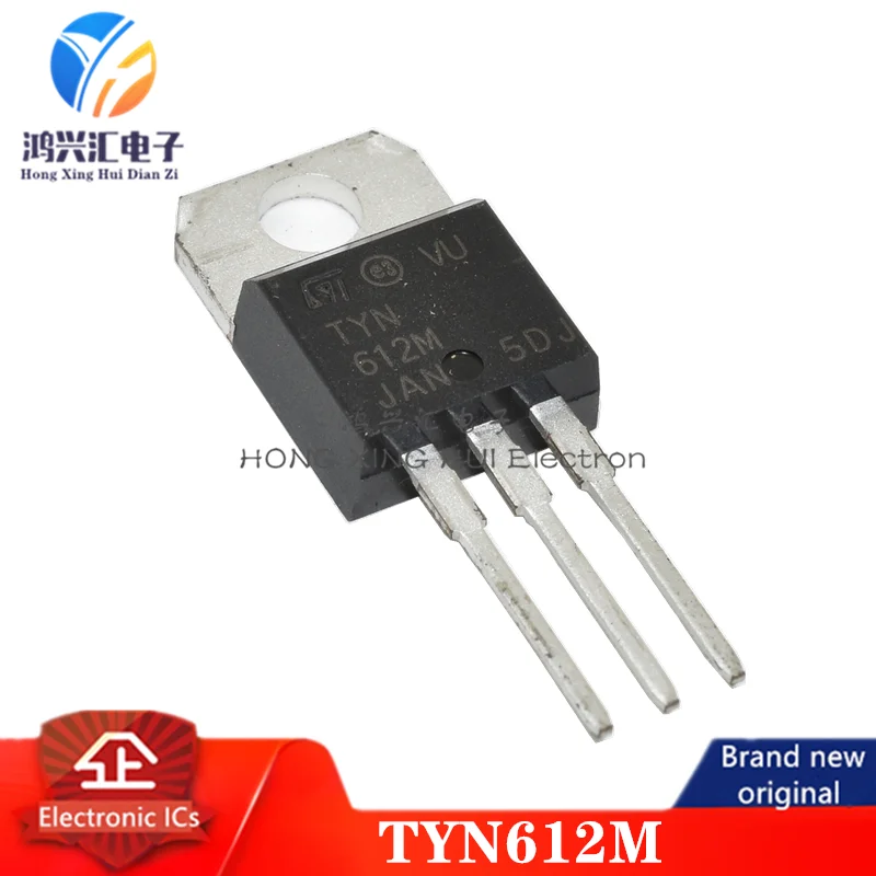 (10PCS) New/Original TYN612M SCR 600V 12A(RMS) 125A 3-Pin(3+Tab) TO-220AB Tube